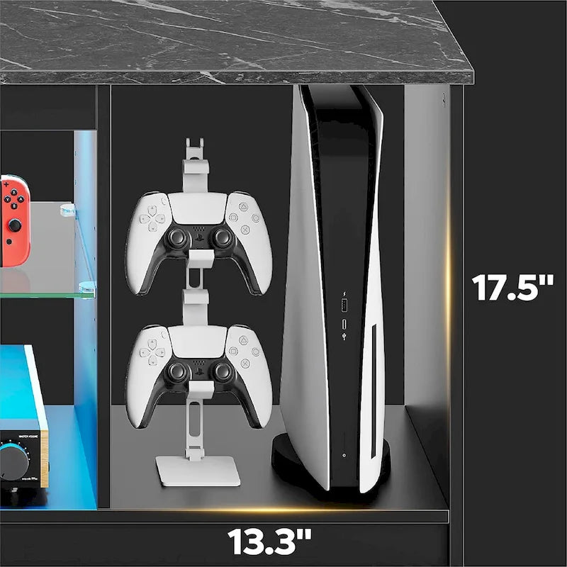 Modern TV Stand for up to 65 TVs Gaming Entertainment Center with Adjustable Shelves for PS5 - 58 inches