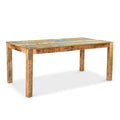 Timbergirl Suman Rustic Multicolor Dining Table - Multi