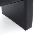 Modern Faux Leather 47 Waterfall Bench