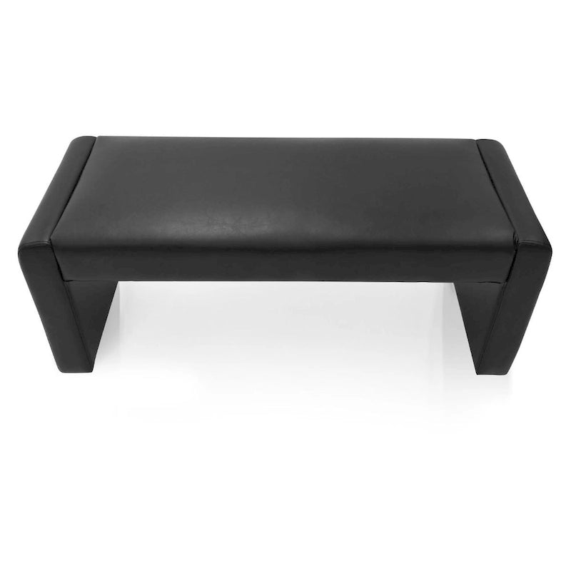 Modern Faux Leather 47 Waterfall Bench
