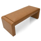 Modern Faux Leather 47 Waterfall Bench