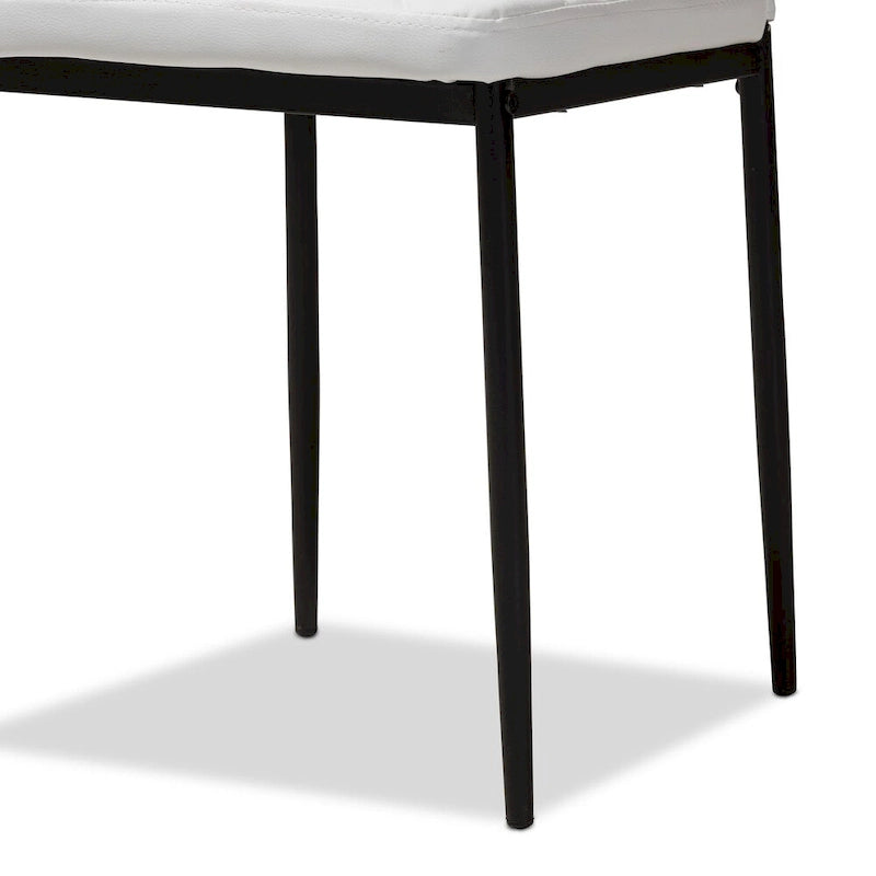 Modern Faux Leather Dining Chair 4-Piece Set by Baxton Studio