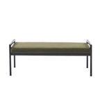 Porthos Home Rue Teddy Fabric Upholstered Bench with Steel Legs