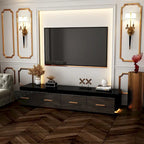 70.9 Wall-Mounted Media Console Chic Storage Solution Home Theaters