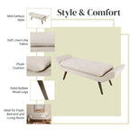 Newcastle Fabric Tufted Bench