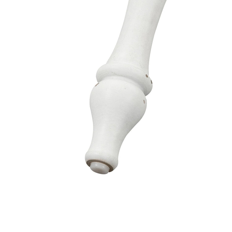 Magnolia Manor Antique White Weathered Bark Leg Table