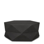 Arreto Black Solid Wood Hexagonal Coffee Table With Storage