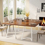 Modern Dining Dinner Table, 55 Inches Dining Room Table for 4-6 People