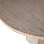 Xavier 48-inch Round Reclaimed Pine Light Wash Pedestal Dining Table