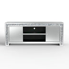 59 Media Console Mirrored Diamond Tv Stand