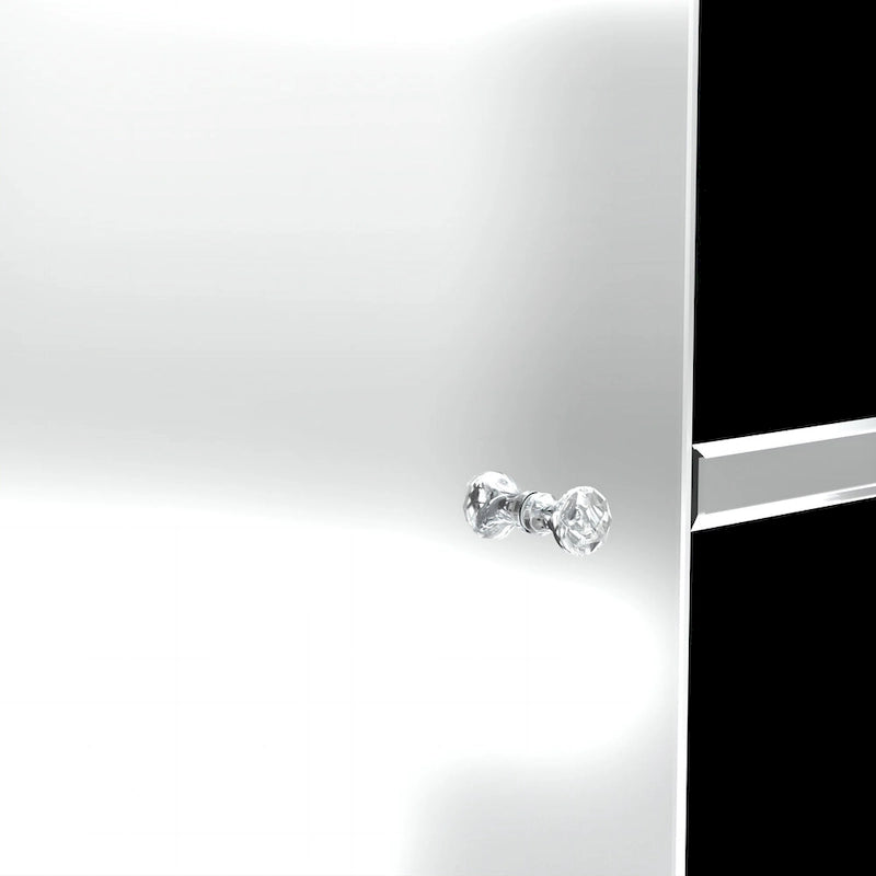 59 Media Console Mirrored Diamond Tv Stand