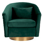 SAFAVIEH Couture Ikram Quilted Swivel Tub Chair - 30Wx32Dx30H