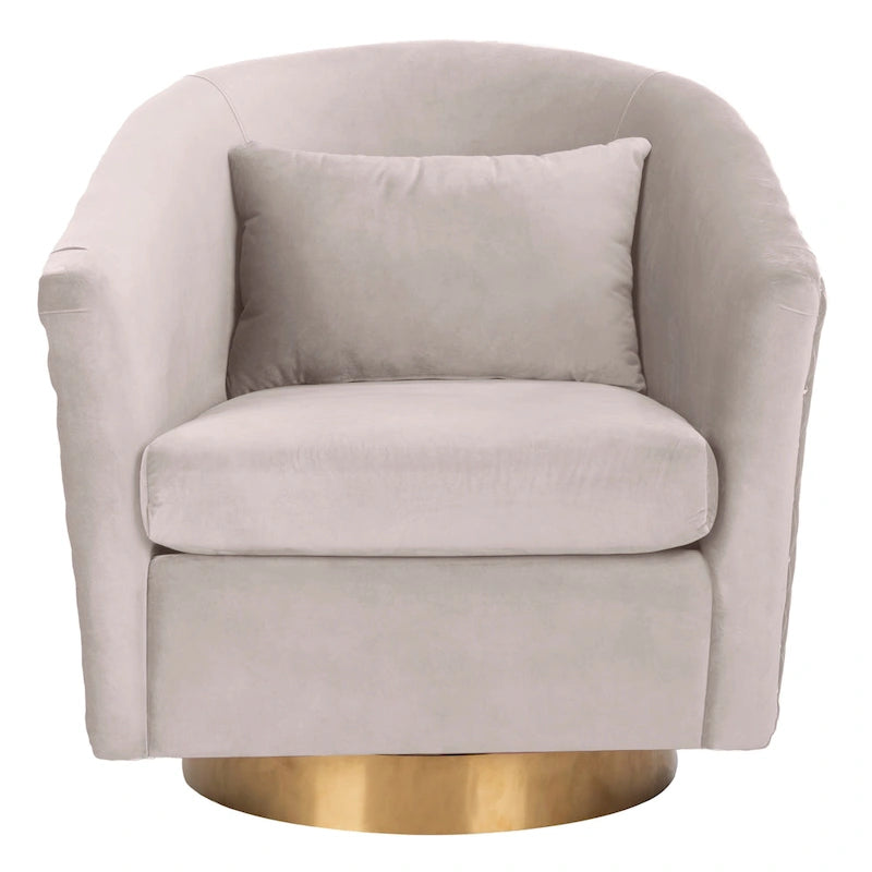 SAFAVIEH Couture Ikram Quilted Swivel Tub Chair - 30Wx32Dx30H