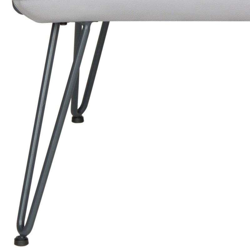 SAFAVIEH Idamae Mid-Century Modern Faux Leather Arm Chair - 29Wx28Dx33H