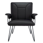 SAFAVIEH Idamae Mid-Century Modern Faux Leather Arm Chair - 29Wx28Dx33H