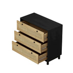 30.31 3-Drawers Storage Cabinet with Rope Woven Drawer