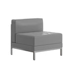 Contemporary LeatherSoft Middle Chair - 28W x 28.75D x 27.25H