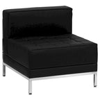 Contemporary LeatherSoft Middle Chair - 28W x 28.75D x 27.25H