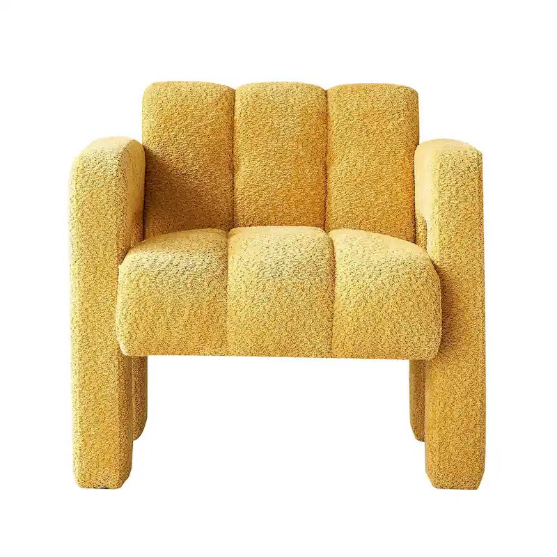 31.10 Wide Boucle Upholstered Accent Chair