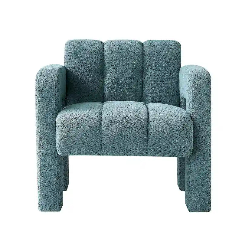 31.10 Wide Boucle Upholstered Accent Chair