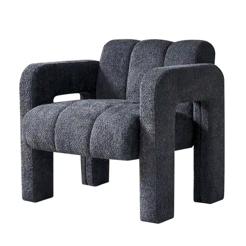 31.10 Wide Boucle Upholstered Accent Chair