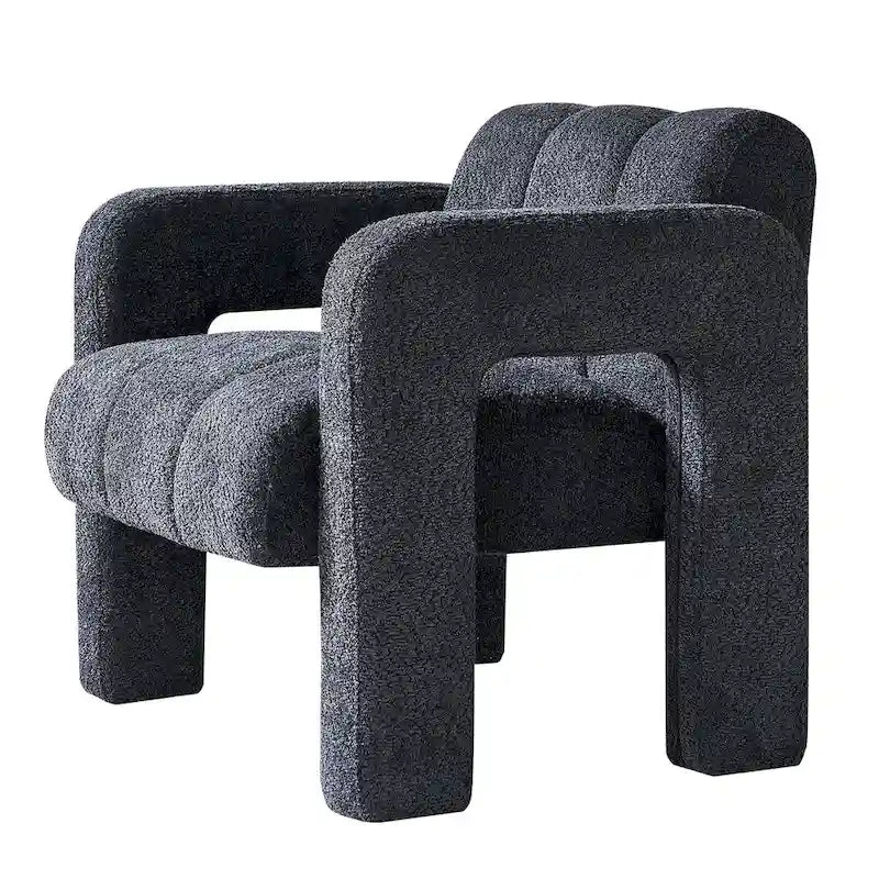 31.10 Wide Boucle Upholstered Accent Chair