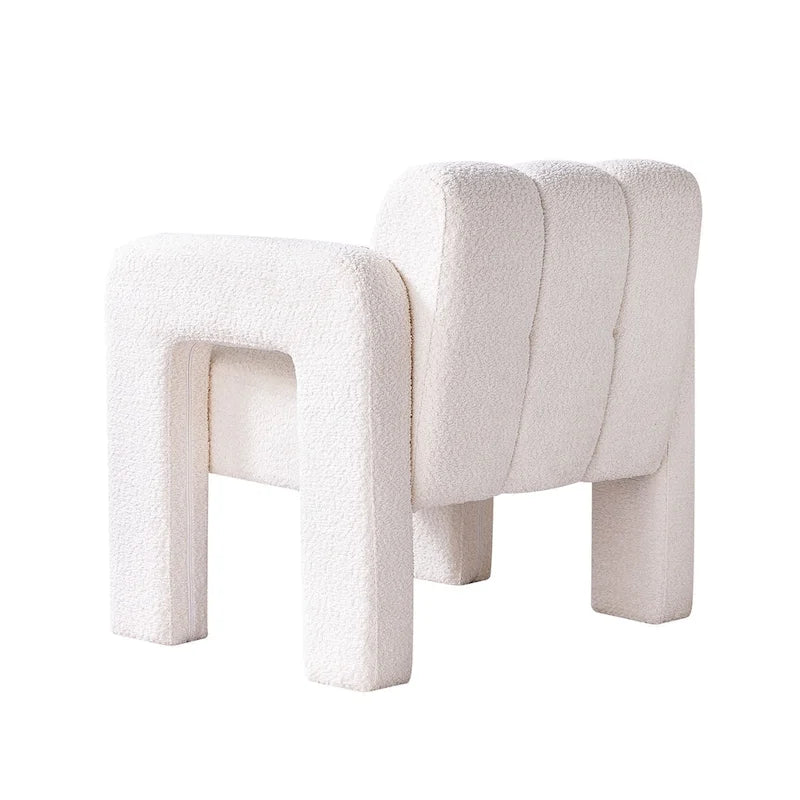31.10 Wide Boucle Upholstered Accent Chair