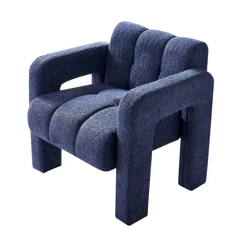 31.10 Wide Boucle Upholstered Accent Chair