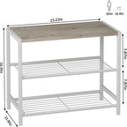 3-Tier Shoe Rack - 11.8D x 23.23W x 16.9H