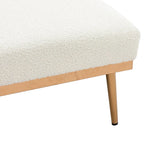 Chaise lounge chair/accent chair,Curved edges, padded with thick foam and upholstered with high-quality fabric