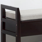 Espresso Storage Shoe Bench