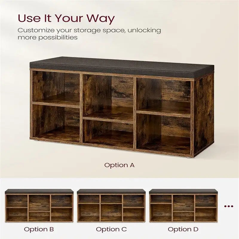 Shoe Storage Organizer - 11.8D x 34.2W x 18.9H