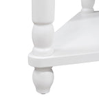 33.8Small Triangle Corner Table,Wood Corner Side Table for Small Spaces,3 Tier End Corner Table with Solid Wood Legs