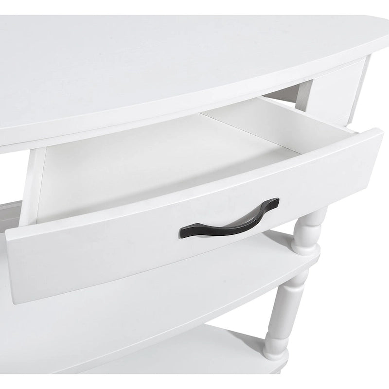 33.8Small Triangle Corner Table,Wood Corner Side Table for Small Spaces,3 Tier End Corner Table with Solid Wood Legs