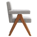 Lyra Boucle Fabric Dining Room Chair - Set of 2