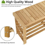 hoe Rack Bench for Entryway - 33.5D x 11.02W x 17.7H