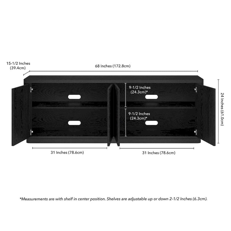 Plympton Rectangular TV Stand for TV's up to 75 - 68 Wide