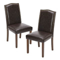 Modern Upholstered Dining Chairs, Set of 2