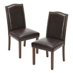 Modern Upholstered Dining Chairs, Set of 2