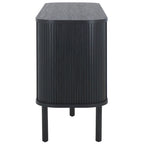 SAFAVIEH Home Tealla 2 Tambour Door Sideboard/Media Stand. - 63Wx18Dx32H